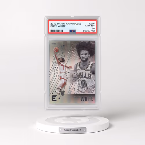 2019 Panini Chronicles #216 Coby White (PSA 10 GEM MINT)