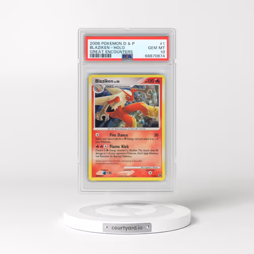 2008 Pokémon Diamond & Pearl Great Encounters #1 Blaziken - Holo (PSA 10 GEM MINT)