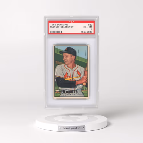 1952 Bowman #30 Red Schoendienst (PSA 6 EX-MT)