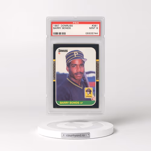 1987 Donruss #361 Barry Bonds (PSA 9 MINT)