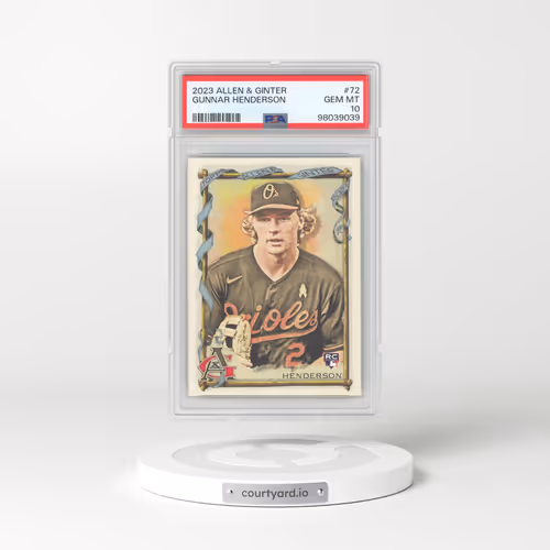 2023 Topps Allen & Ginter #72 Gunnar Henderson (PSA 10 GEM MINT)