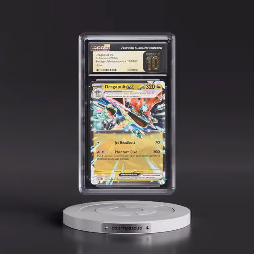 2024 Pokémon Twm EN-Twilight Masquerade #130 Dragapult EX - Holo (CGC 10 PRISTINE)