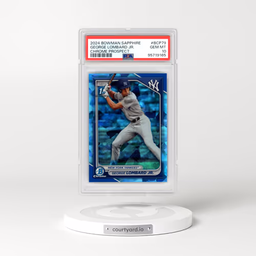 2024 Bowman Sapphire Edition Chrome Prospects #BCP79 George Lombard Jr. (PSA 10 GEM MINT)