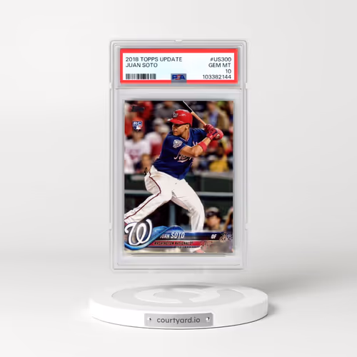 2018 Topps Update #US300 Juan Soto - Batting (PSA 10 GEM MINT)