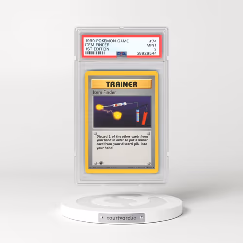 1999 Pokémon Game #74 Item Finder - 1st Edition (PSA 9 MINT)