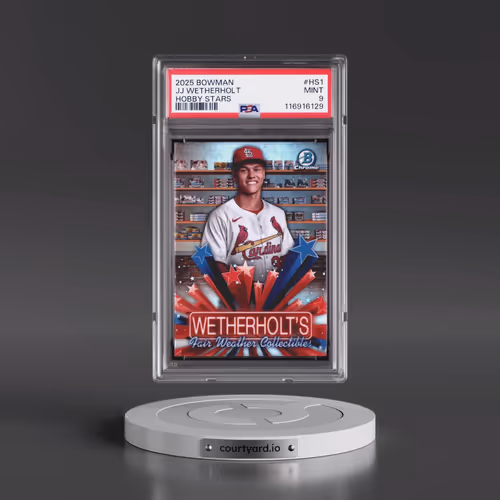 2025 Bowman Hobby Stars #HS1 JJ Wetherholt (PSA 9 MINT)