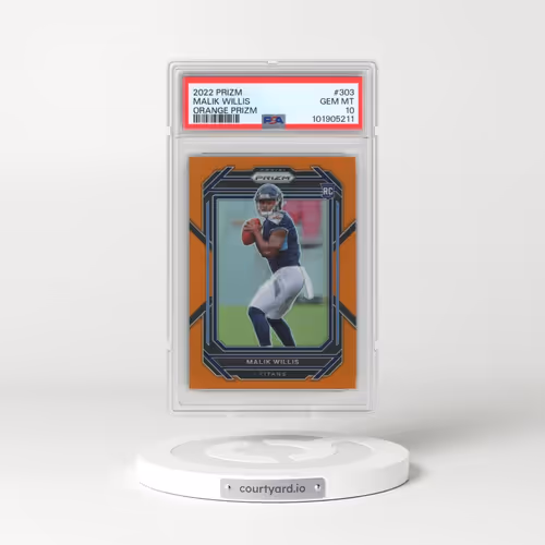 2022 Panini Prizm #303 Malik Willis - Orange Prizm (PSA 10 GEM MINT)
