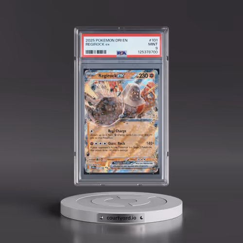 2025 Pokémon Dri EN-Destined Rivals #101 Regirock EX - Holo (PSA 9 MINT)