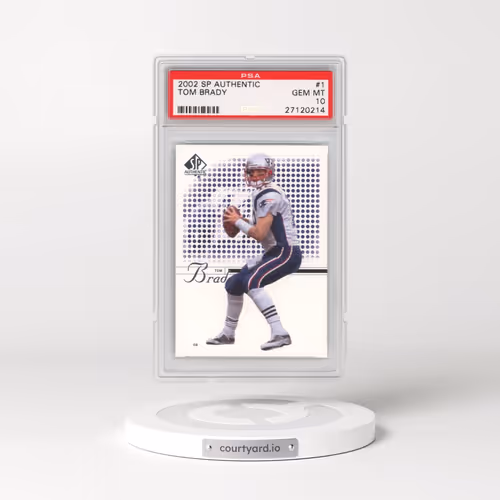 2002 SP Authentic #1 Tom Brady (PSA 10 GEM MINT)