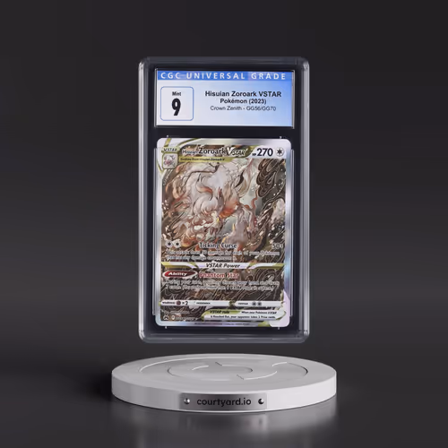 2023 Crown Zenith #GG56/GG70 Hisuian Zoroark VSTAR - Galarian Gallery Holo (CGC 9 MINT)