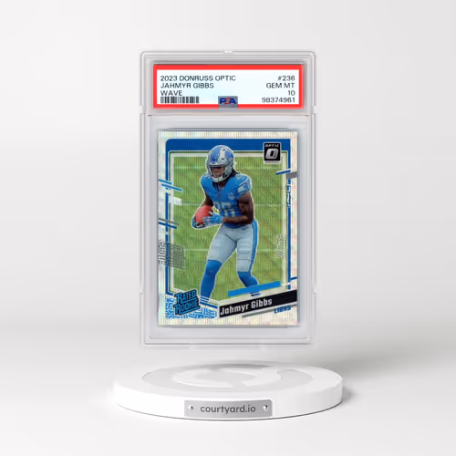 2023 Panini Donruss Optic #236 Jahmyr Gibbs - Wave (PSA 10 GEM MINT)