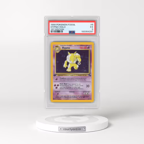 1999 Pokémon Fossil #8 Hypno - 1st Edition Holo (PSA 5 EX)