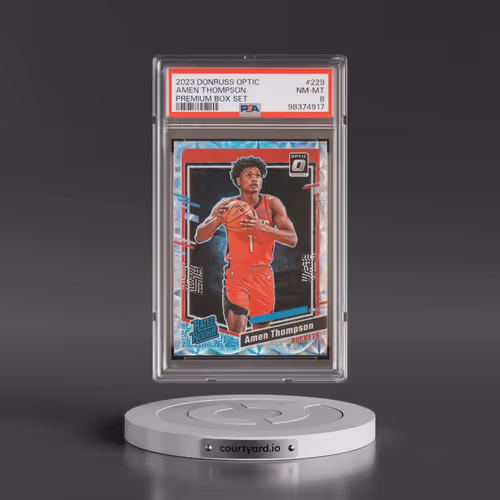2023 Panini Donruss Optic #229 Amen Thompson - Premium Box Set (PSA 8 NM-MT)