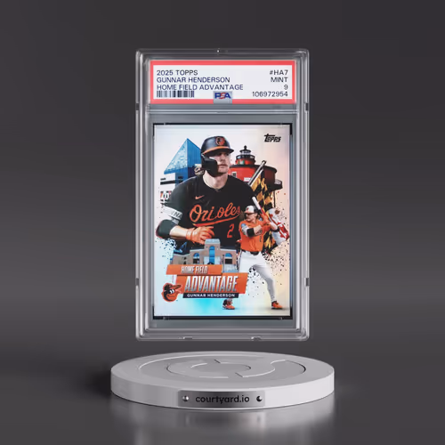 2025 Topps Home Field Advantage #HA7 Gunnar Henderson (PSA 9 MINT)