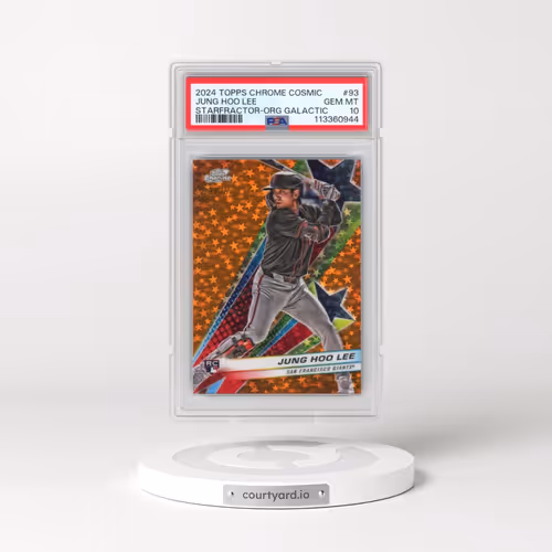 2024 Topps Chrome Cosmic Starfractor #93 Jung Hoo Lee - Orange Galactic (PSA 10 GEM MINT)