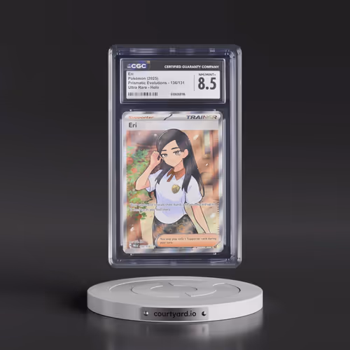 2025 Pokémon Pre EN-Prismatic Evolutions #136 Eri - Ultra Rare (CGC 8.5 NM-MT+)