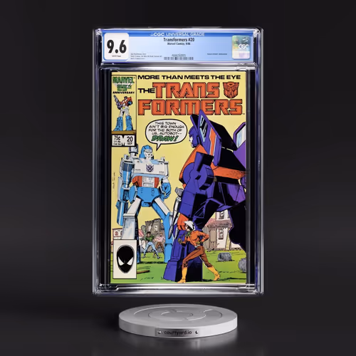 Transformers #20 CGC 9.6 White Pages (Marvel Comics, 9/86) - Universal