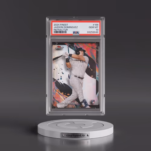 2024 Topps Finest #168 Jasson Dominguez - Refractor (PSA 10 GEM MINT)