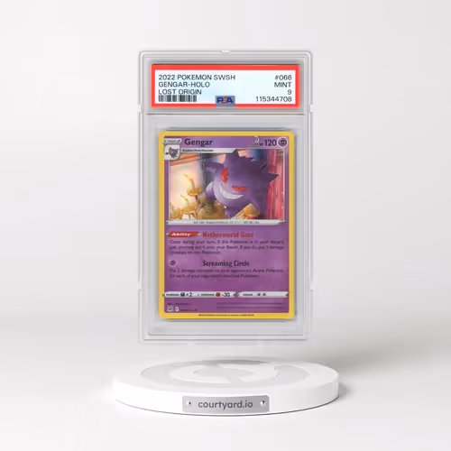 2022 Pokémon Sword & Shield Lost Origin #066 Gengar - Holo (PSA 9 MINT)