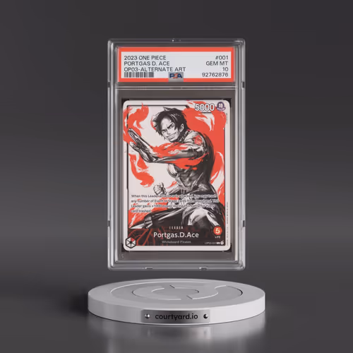 2023 One Piece OP03-Pillars of Strength #001 Portgas D. Ace - Alternate Art (PSA 10 GEM MINT)