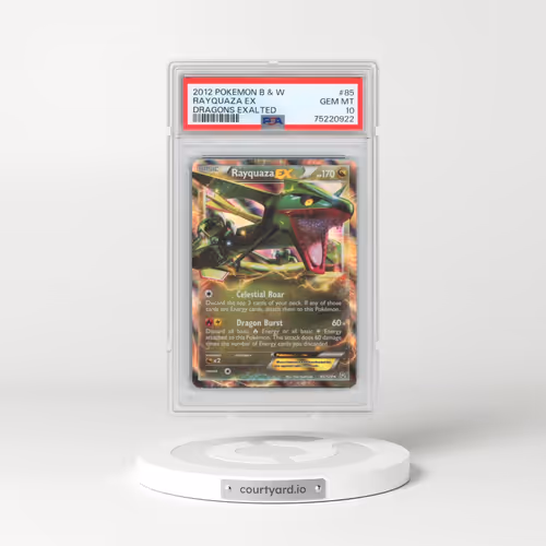 2012 Pokémon Black & White Dragons Exalted #85 Rayquaza EX - Holo (PSA 10 GEM MINT)