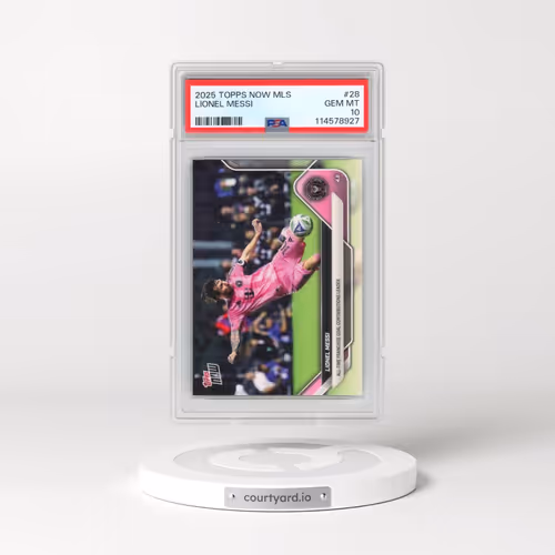 2025 Topps Now MLS #28 Lionel Messi (PSA 10 GEM MINT)