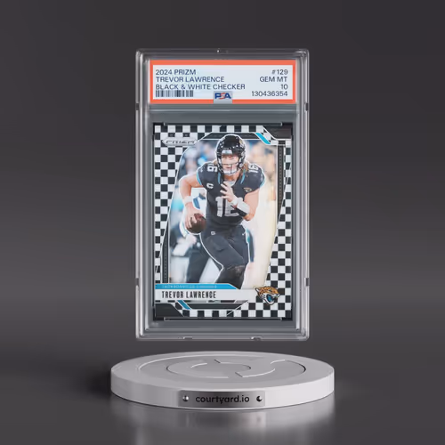 2024 Panini Prizm #129 Trevor Lawrence - Black & White Checker (PSA 10 GEM MINT)