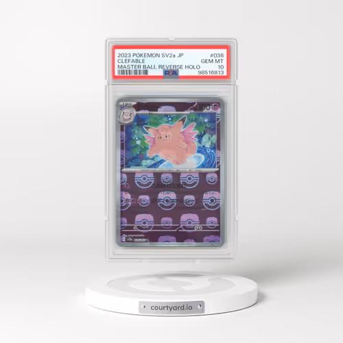 2023 Japanese Pokémon Sv2a-Pokemon 151 #036 Clefable - Reverse Holo Master Ball (PSA 10 GEM MINT)