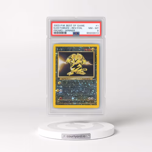 2003 Pokémon Best of Game Promo #1 Electabuzz - Reverse Foil Winner (PSA 8 NM-MT)
