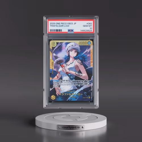 2025 One Piece Japanese EB03-Extra Booster -One Piece Heroines Edition #062 Trafalgar Law (PSA 10 GE