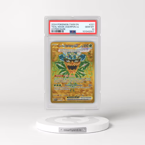 2024 Pokémon Twm EN-Twilight Masquerade #221 Teal Mask Ogerpon EX - Holo Hyper Rare (PSA 10 GEM MINT)