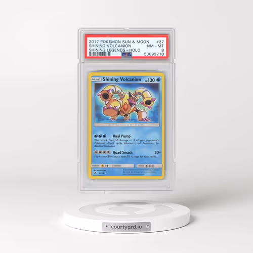2017 Pokémon Sun & Moon Shining Legends #27 Shining Volcanion - Holo Holo (PSA 8 NM-MT)