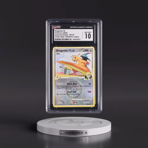 2009 Supreme Victors #56/147 Dragonite FB - Pokémon League (Crosshatch Holo) (CGC 10 GEM MINT)