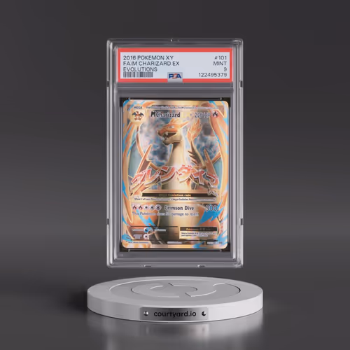 2016 Pokémon XY Evolutions #101 M Charizard EX - Holo Full Art (PSA 9 MINT)