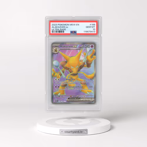 2023 Pokémon Mew EN-151 #188 Alakazam EX - Holo Ultra Rare (PSA 10 GEM MINT)
