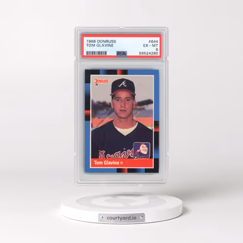 1988 Donruss #644 Tom Glavine (PSA 6 EX-MT)