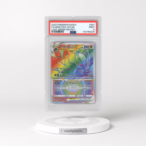 2022 Pokémon Sword & Shield Lost Origin #201 Giratina Vstar - Full Art Secret (PSA 9 MINT)