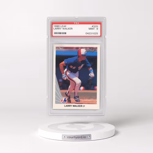 1990 Leaf #325 Larry Walker (PSA 9 MINT)
