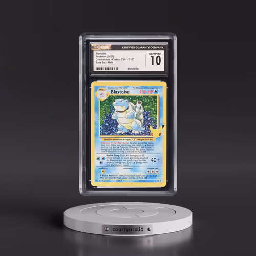 2021 Celebrations - Classic Collection #2/102 Blastoise - Base Set Holo (CGC 10 GEM MINT)