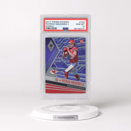 2017 Panini Phoenix #104 Patrick Mahomes II - Purple (PSA 10 GEM MINT)