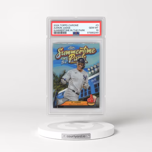 2024 Topps Chrome Summertime in the Park #3 Aaron Judge (PSA 10 GEM MINT)