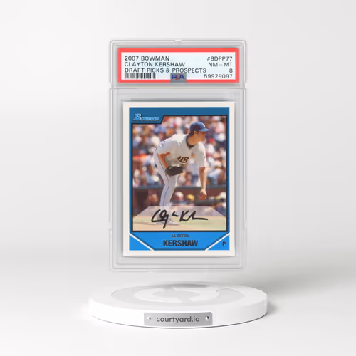 2007 Bowman Draft Picks & Prospects #BDPP77 Clayton Kershaw (PSA 8 NM-MT)