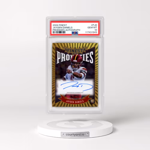 2024 Topps Finest Prodigies Autographs #PJD Jayden Daniels (PSA 10 GEM MINT)
