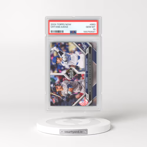 2024 Topps Now #863 Aaron Judge/Shohei Ohtani (PSA 10 GEM MINT)