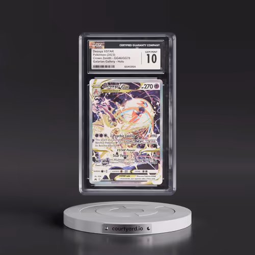 2023 Crown Zenith #GG46/GG70 Deoxys VSTAR - Galarian Gallery Holo (CGC 10 GEM MINT)