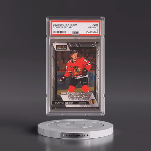 2023 Upper Deck O-Pee-Chee Platinum #201 Connor Bedard (PSA 10 GEM MINT)