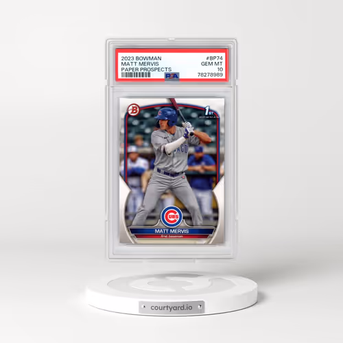 2023 Bowman Paper Prospects #BP74 Matt Mervis (PSA 10 GEM MINT)