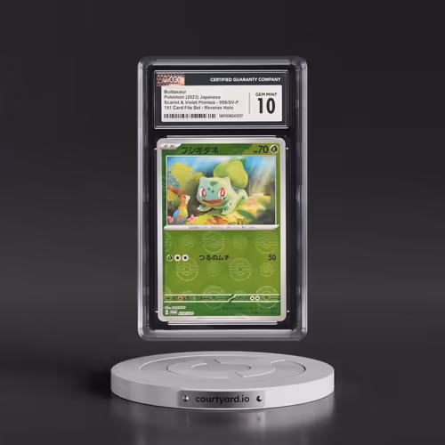 2022 Scarlet & Violet Promos #059/SV-P Bulbasaur - Reverse Holo 151 Card File Set Poke Ball (CGC 10