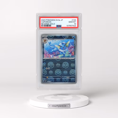 2023 Pokémon Sv2a-Pokemon 151 #134 Vaporeon - Reverse Holo (PSA 10 GEM MINT)