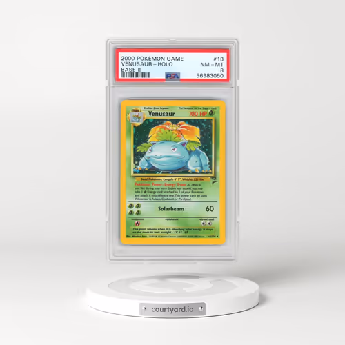 2000 Pokémon Game Base II #18 Venusaur - Holo (PSA 8 NM-MT)
